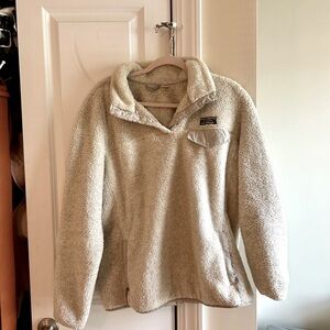 L.L. Bean Cream Sherpa Sweater